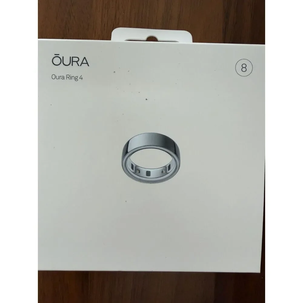 New in Box Oura Ring 4 in Silver Size 8 Unopened
